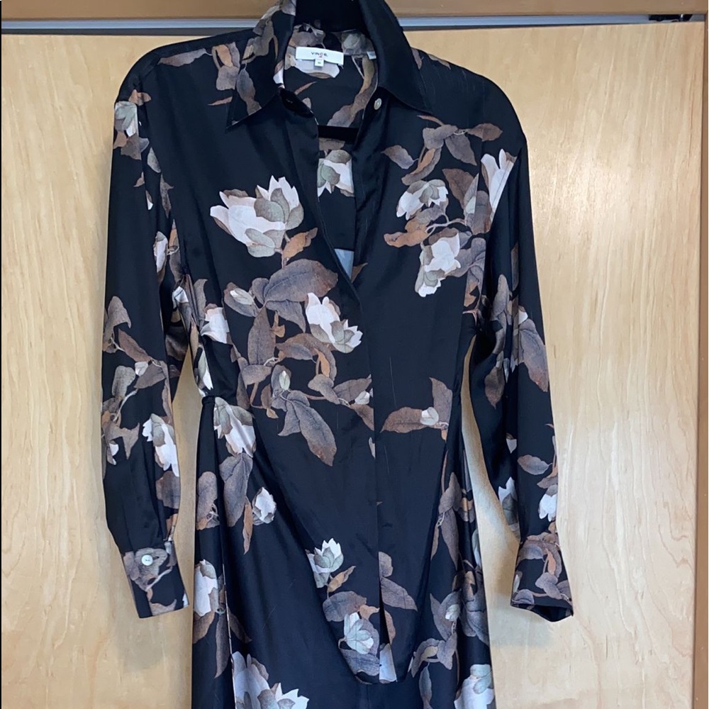 Vince Black Long Sleeve Elegant Dress - Picture 6 of 16